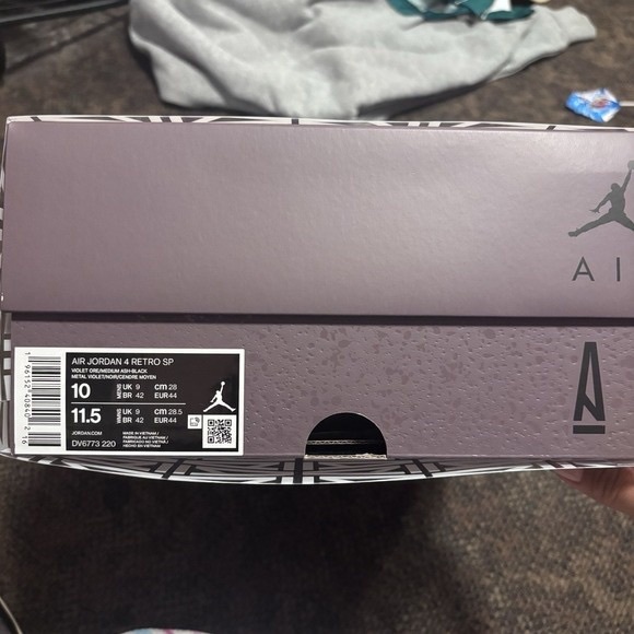 Air Jordan 4 Retro SP A Ma Maniere Violet Ore DV6773 220 Mens Size 10 - Picture 8 of 8